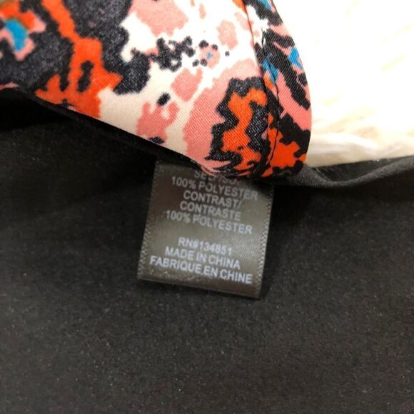 Charles Henry Black Orange Boxy Top Size Medium - Picture 5 of 7